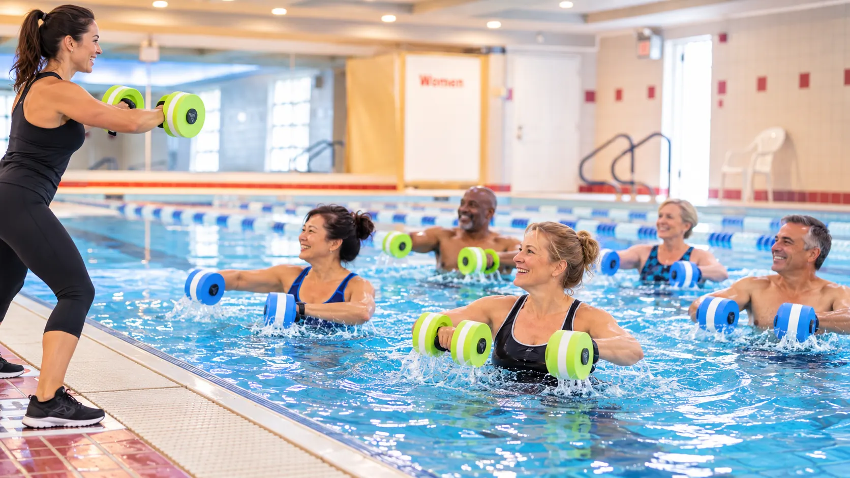 Aqua fitness classes in CGI pool