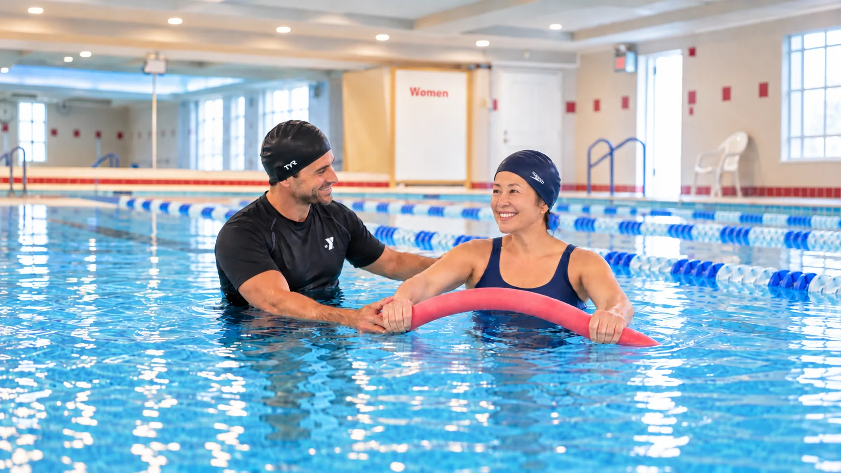 One-on-one aqua training in the CGI pool