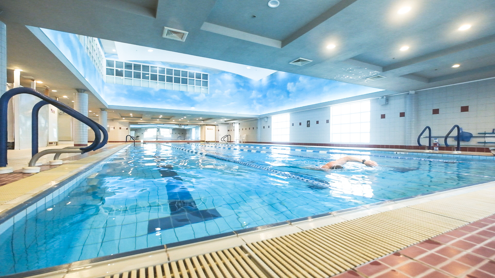 CGI 25-yard heated ionized indoor pool in Closter, NJ