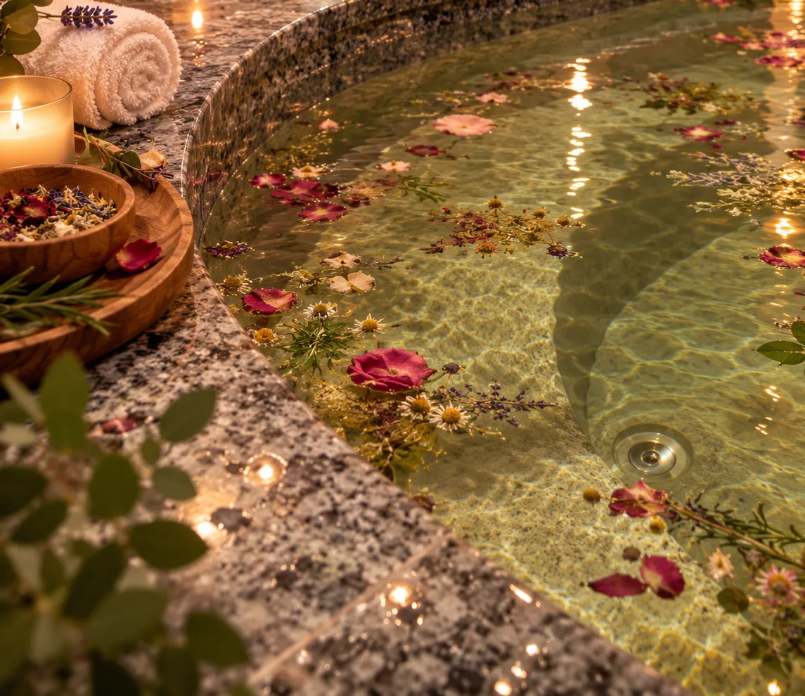 Women's herbal tub at CGI