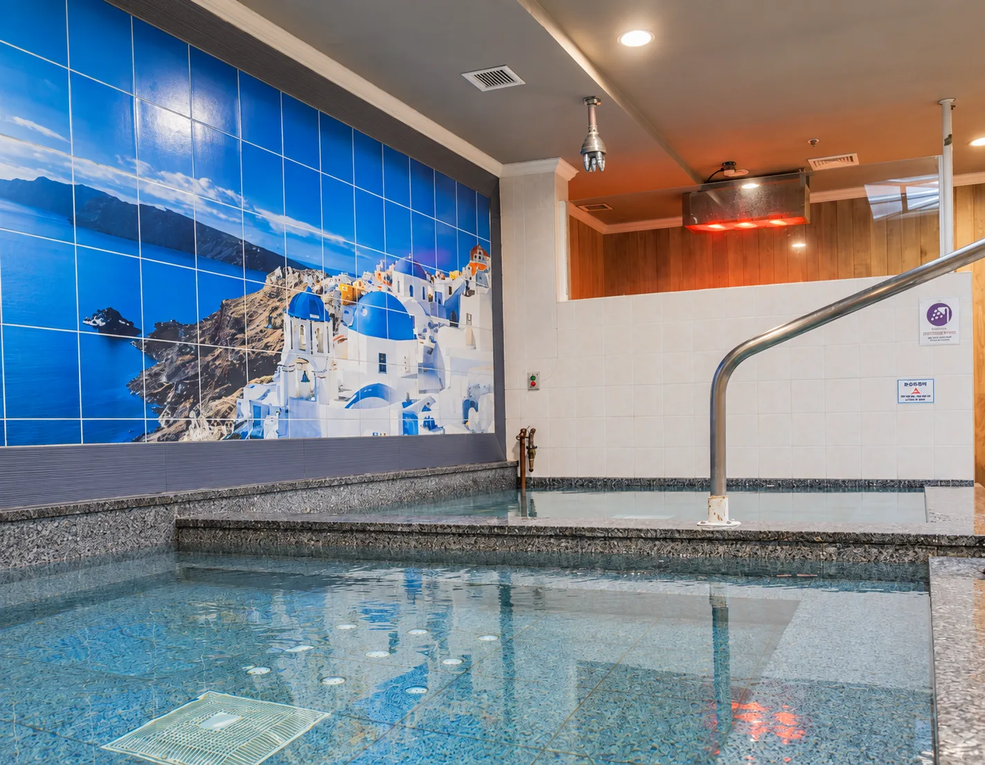 Hot and cold therapy tubs with Korean and European saunas