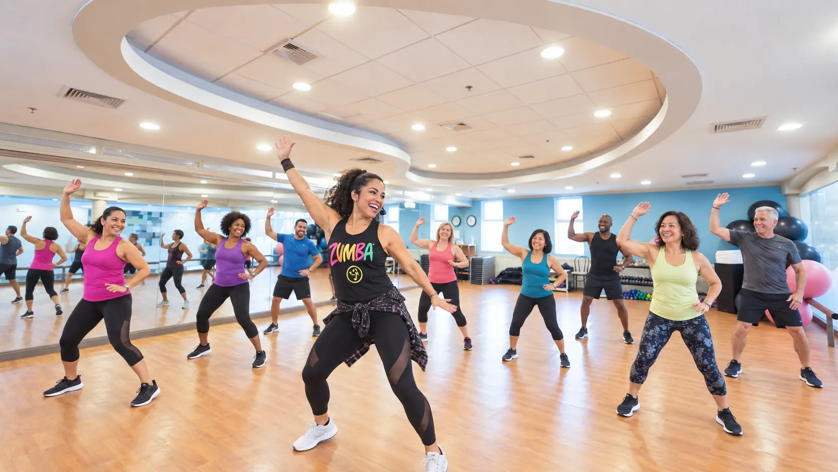 Line dance and social fitness at CGI
